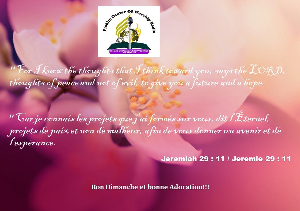 Verset Du Jour / Dimanche 27 Mai 2018
