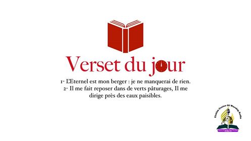 Verset Du Jour / Samedi 16 Juin 2018