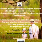 Verset Du Jour / Vendredi 19 Octobre 2018