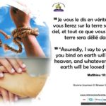 Verset Du Jour / Jeudi 29 Novembre 2018
