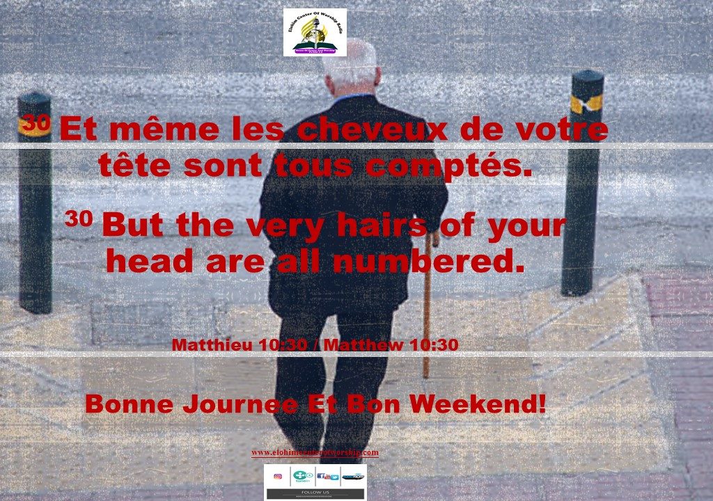 Verset Du Jour / Vendredi 09 Novembre 2018