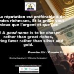 Verset Du Jour / Mardi 13 Novembre 2018